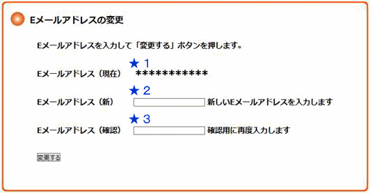 アドレス変更